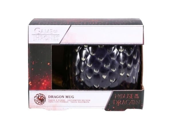 Paladone House Of The Dragon Shaped Mug, Single/enkelt, 0,5 l, Sort, Keramisk, Krus, Universell