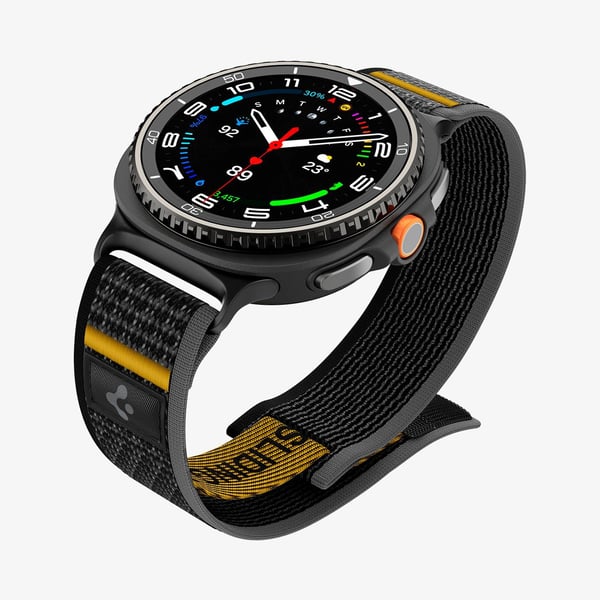 Spigen Athlex Air, Yhtye, Älykello, musta, Samsung, Galaxy Watch 8 (40/44 mm)/Watch 8 Classic (46mm), Kangas