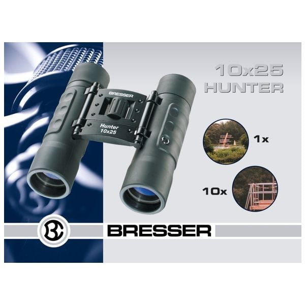 Bresser Hunter10x25 kompakti vedenpitävä taskukiikari