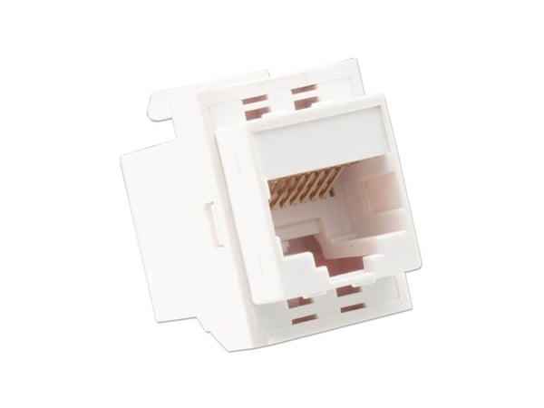 Lindy Lindy 60743 Keystone-pistorasia (modulaarinen liitin) CAT6 RJ45, valkoinen