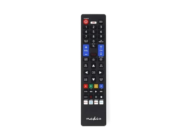 Nedis TVRC45SABK fjärrkontroll till Samsung-TV, förprogrammerad IR