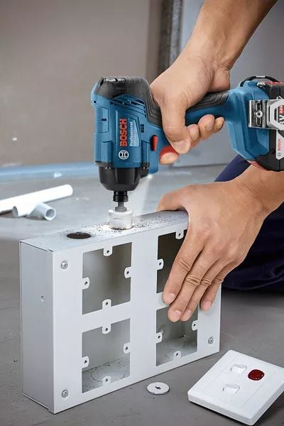 Bosch 0 601 9G5 123, Slagtrekker, Svart, Blå, 1/4", 3600 RPM, 160 Nm, 2800 RPM