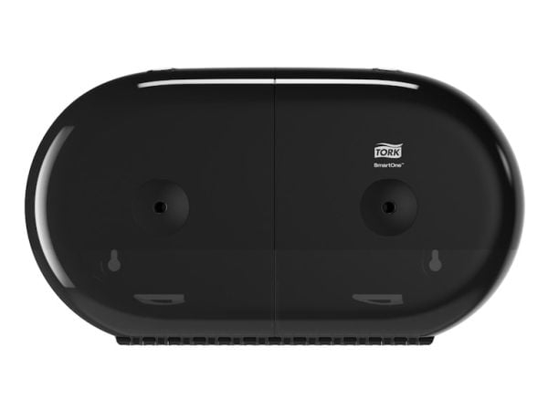 Dispenser Tork SmartOne® T9 Twin Mini Elevation, svart - for toalettpapir
