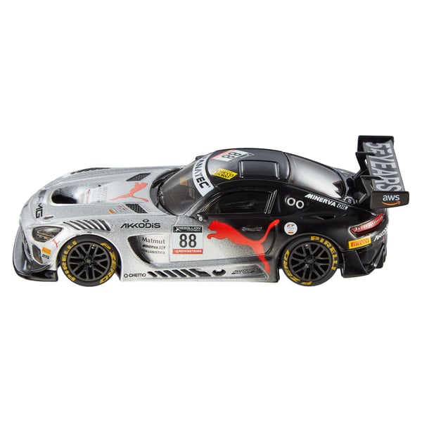 Hot Wheels PREMIUM 1:43RD Mercedes-AMG GT3 Vehicle, Bil, 14 år, Plast, Metall, Sort, Rød, Sølv