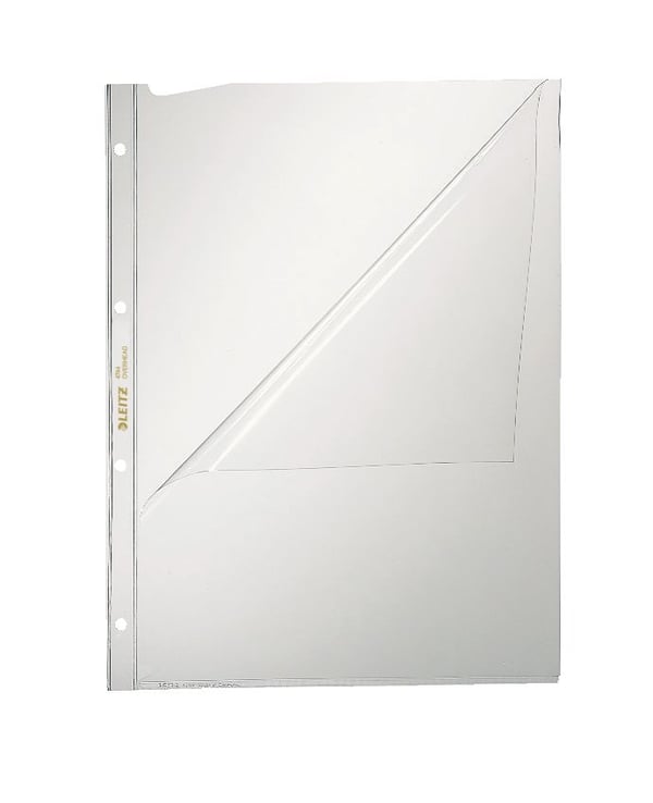 Leitz - Arkbeskytter med sidemating - for A4 (210 x 297 mm) - krystallklar