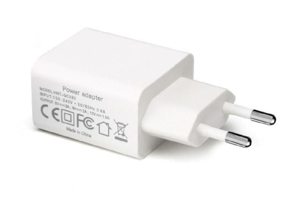 CoreParts - Strømadapter - 5V/9V/12V - 12 watt - 2.4 A - QC 3.0 (USB) - hvit - Europa