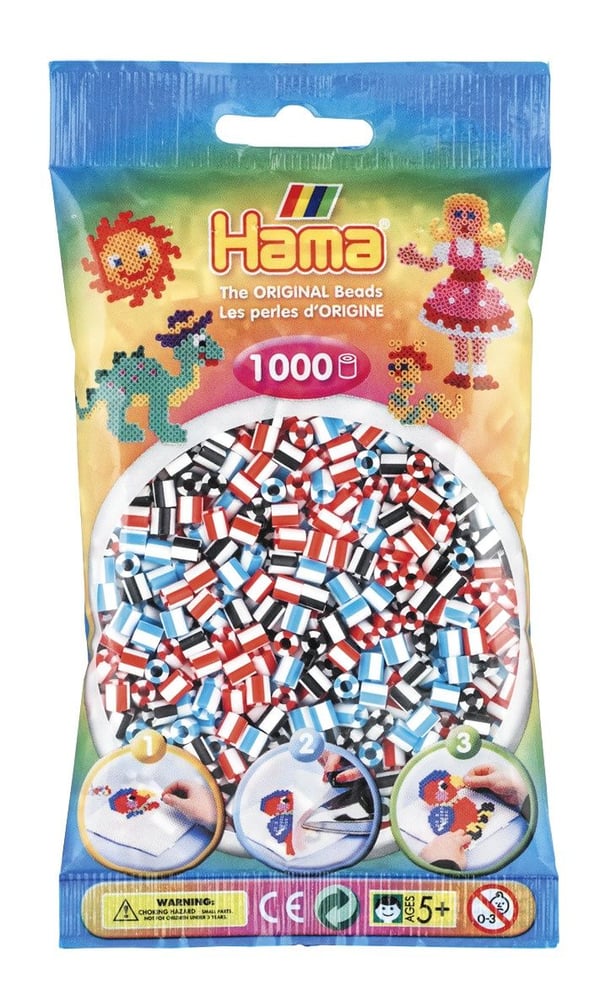 Hama Beads 207-91, Håndverkssett for barn, 5 år, PVC, flerfarget, 1000 stk