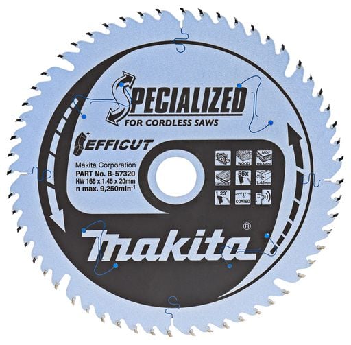 Makita Specialized - Cirkelsågblad - för metall, rostfritt stål, stål - 150 mm - 60 tänder - för LXT DCS553Z, DCS553ZJ
