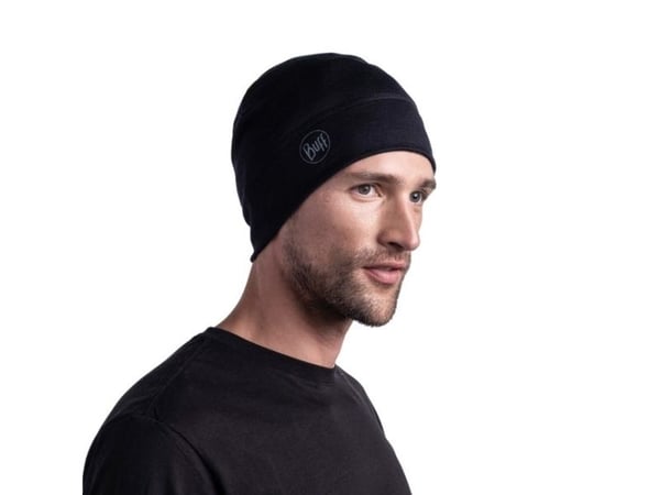 BUFF Merino Lightweight -villapipo, yksi koko, musta