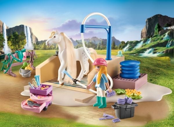 Playmobil Horses of Waterfall Isabella & Lioness med vaskeplass 71354