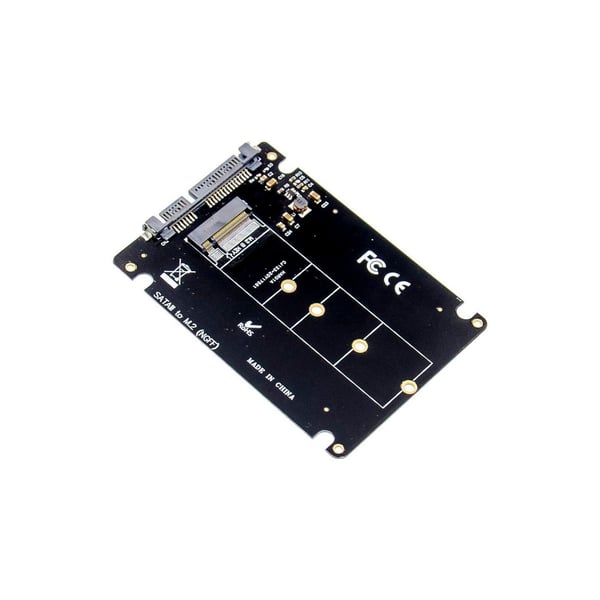 MicroConnect - Uttagbar harddiskramme - M.2 Card - SATA 6Gb/s - svart