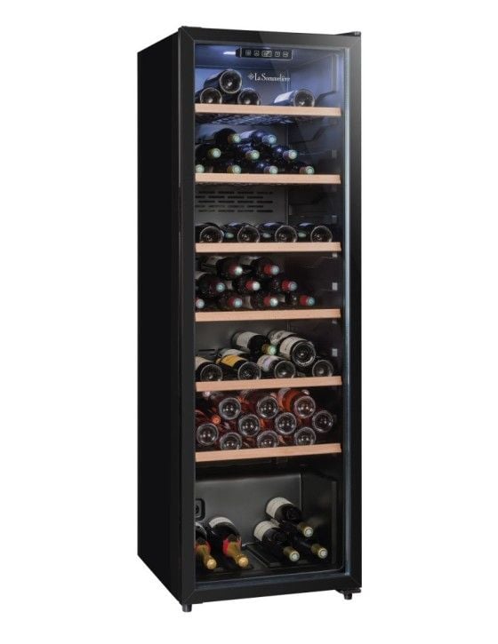La Sommelière CTVNE147, Vin kjøleskap, Frittstående, 147 flasker, 90 W, G, Svart