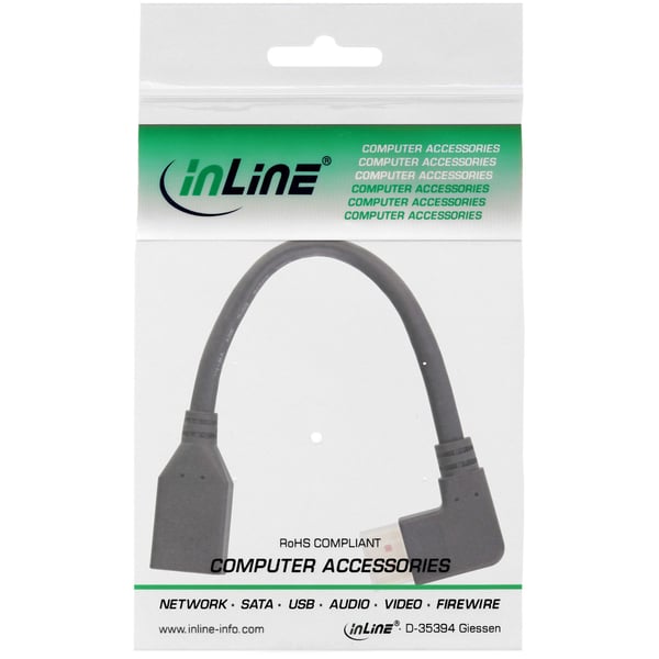 InLine 17159R, 0,15 m, DisplayPort, DisplayPort, Hankjønn, Hunkjønn, 7680 x 4320 piksler