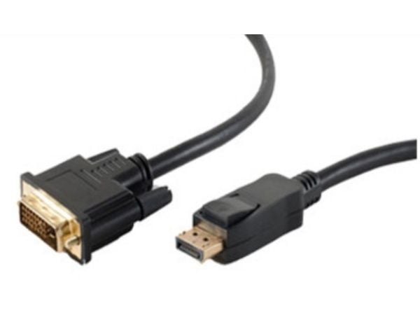 shiverpeaks BS77490-1, 1 m, DisplayPort, DVI, Hankjønn, Hankjønn, Gull