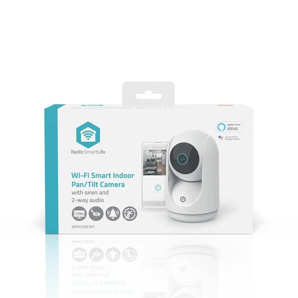 Nedis SmartLife innendørs IP-kamera 3MP Full HD 1296p Pan tilt