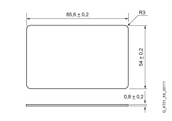 Siemens 6GT2600-0AD00-0AX0, 13.56 MHz, EEPROM, 0,9 mm, 0,9 mm, 54 mm, 85,6 mm