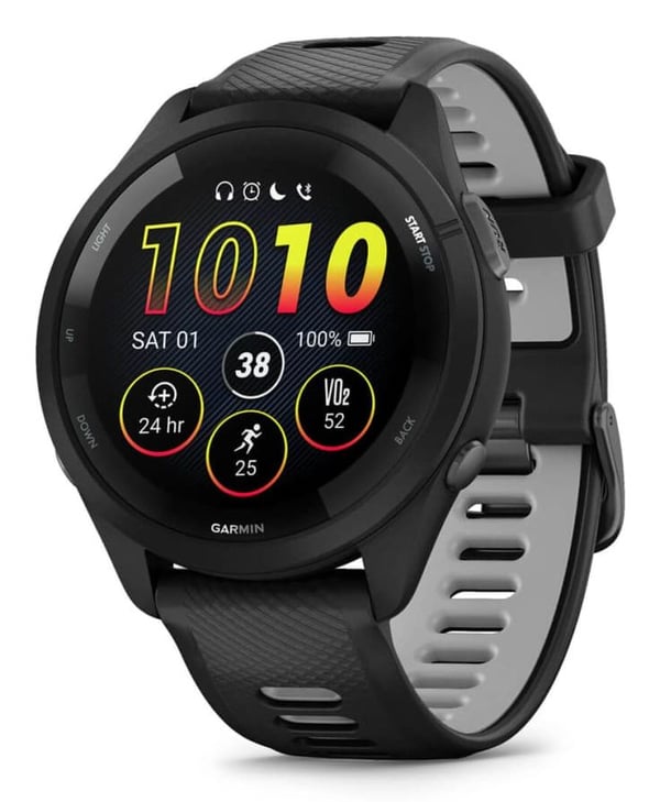 Garmin Forerunner 265 løpeklokke 1.3" AMOLED GPS 8 GB, svart/puddergrå