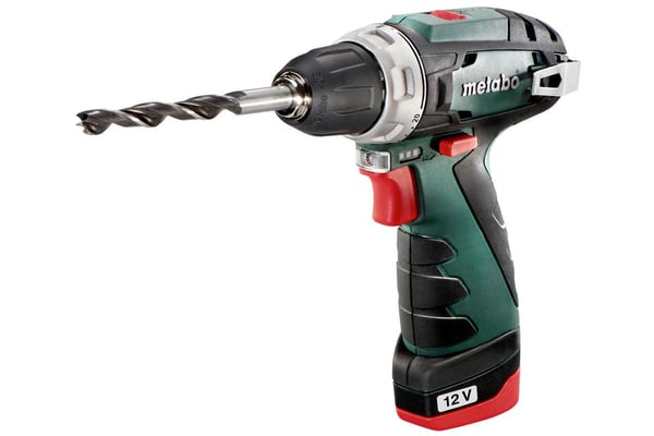 Metabo PowerMaxx BS Basic - Drill/driver - trådløs - 2 hastigheter - nøkkelfri borhylse 10 mm - 34 N·m - 2 batterier - 12 V
