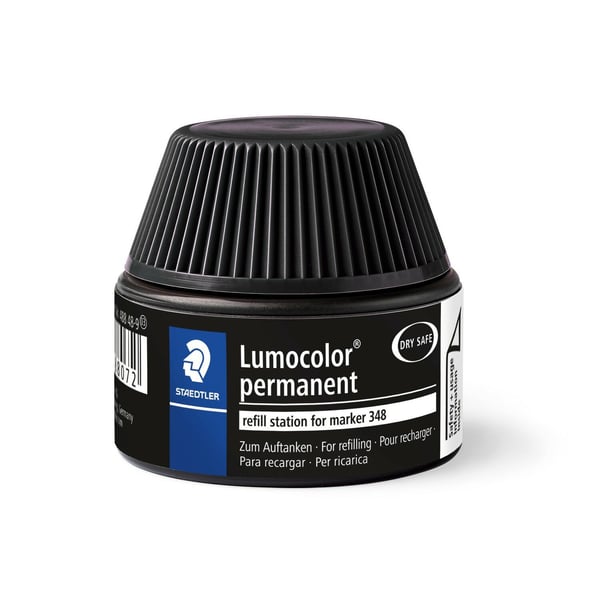Staedtler Lumocolor 488 48-9, musta, useita, 30 ml, 1 kpl, Saksa
