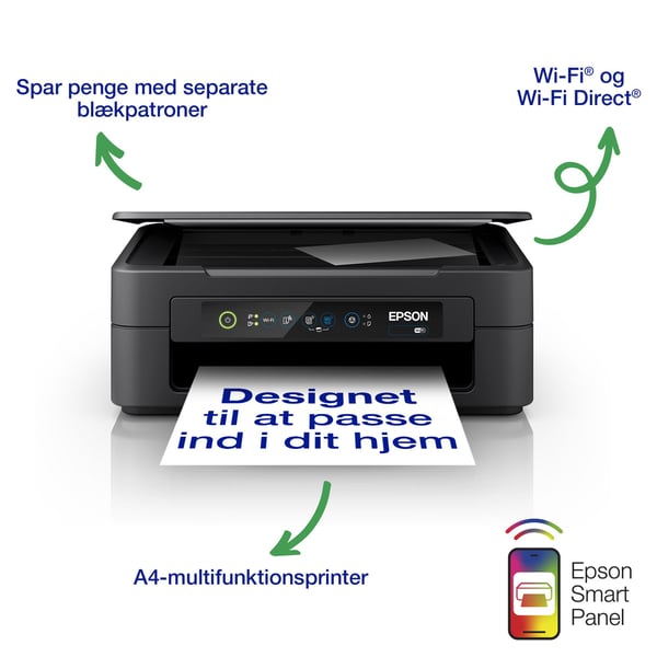 Epson Expression Home XP-2205 - Multifunktionsskrivare - färg - bläckstråle - A4/Legal (media) - upp till 8 sidor/minut (utskrift) - 50 ark - USB, ...