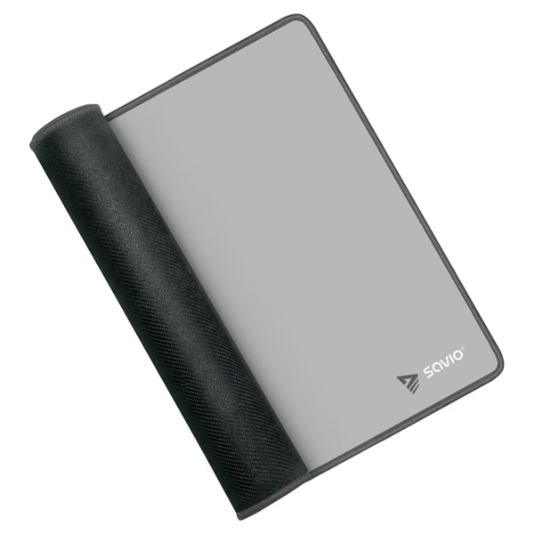 Savio Turbo Dynamic L - Grey Edition, Grå, Monokromatisk, ABS syntetisk, Antiskliunderlag, Musematte til gaming