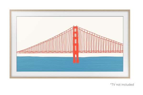 Samsung VG-SCFA43TK - Dekorativ ramme for TV - 43" - teak - for Samsung QE43LS03AAU, QE43LS03AU, QN43LS03AAF