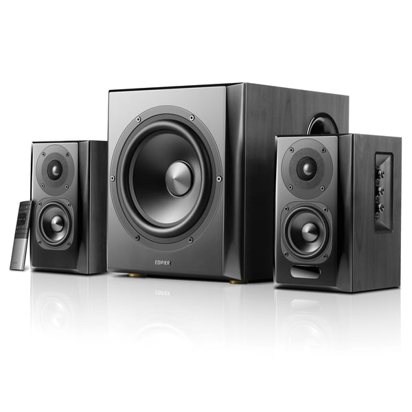 Edifier S351DB - Høyttalersystem - for PC - 2,1 kanaler - trådløs - Bluetooth - 150 watt (Total)