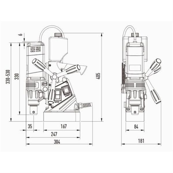 IBEX magnetboremaskin 1100 W 35 mm
