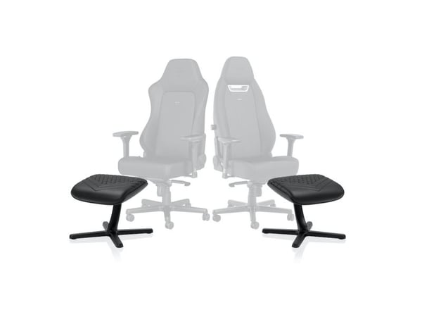 noblechairs Jalkatuki 2 - Aitoa nahkaa musta