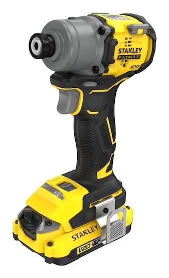 Stanley SFMCF830D2K-QW, Iskuruuvain, Pistoolikahva, 1/4", musta, Keltainen, Harjaton, 3200 RPM