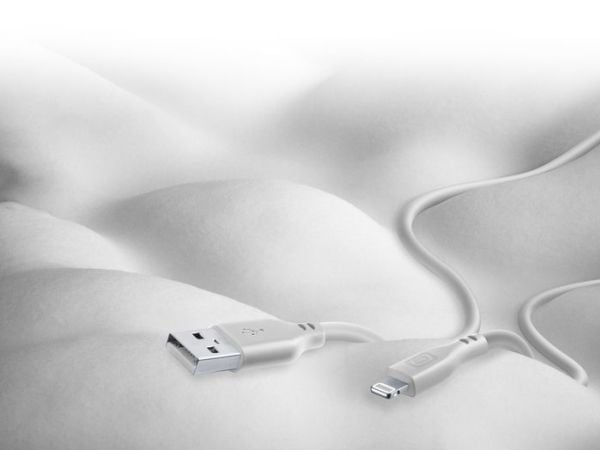 Cellularline 8018080430718, 1,2 m, Lightning, USB A, Hankoppling, Hankoppling, Grå