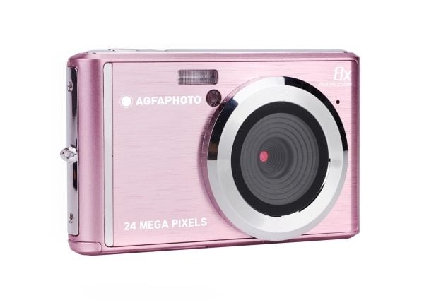 AgfaPhoto Compact DC5500, 24 MP, 5600 x 4200 pikseliä, CMOS, HD, Vaaleanpunainen