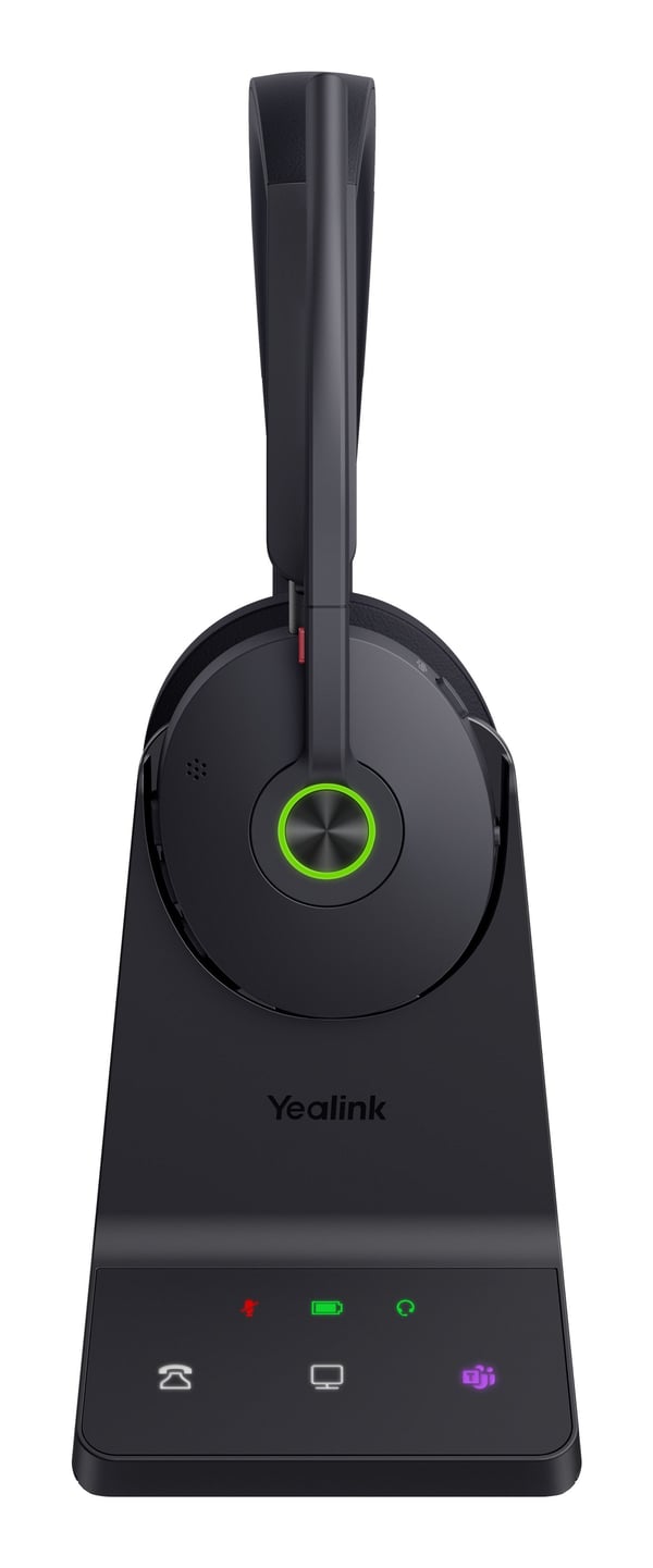Yealink WH68 Workstation - Hodesett - on-ear - DECT / Bluetooth - trådløs - aktiv støydemping - UC-sertifisert