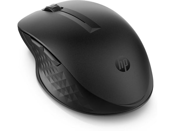 HP 435 - Mus - ergonomisk - flera enheter - 5 knappar - trådlös - 2.4 GHz, Bluetooth 5.2 - Bluetooth USB-adapter