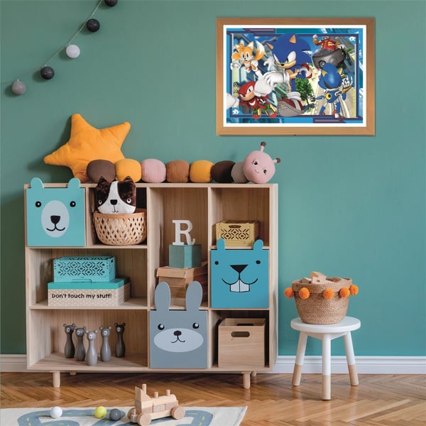 Clementoni Puslespil Square Box - Sonic 3, 180 brikker