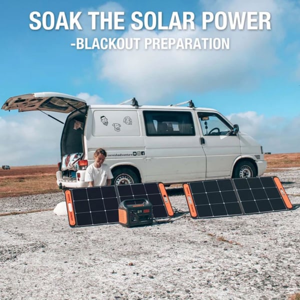 Jackery SolarSaga - Solpanel - 100 watt - utgangskontakter: 2