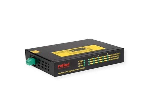 ROLINE 21.13.1162, Gigabit Ethernet (10/100/1000), Full tosidig, Strøm over Ethernet (PoE)