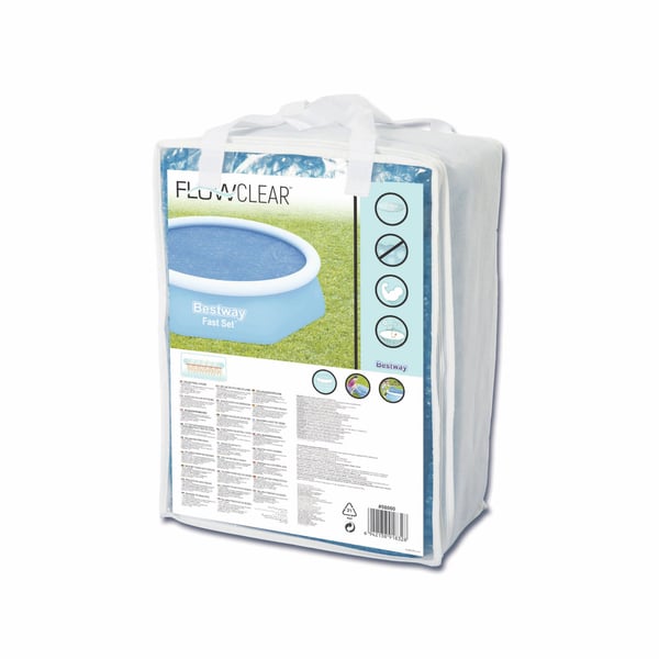 Bestway 58060 solardekke til basseng 2,44 m x 66 cm, blå