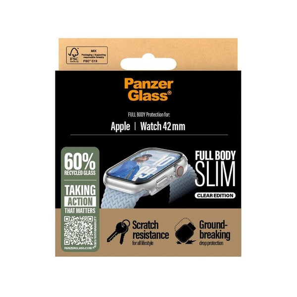 PanzerGlass - Clear Edition - støtfanger for smartarmåndsur - helt kropp, slank - herdet glass (mikrofraktur2023), polyethlen-tereftalat (PET), 100...