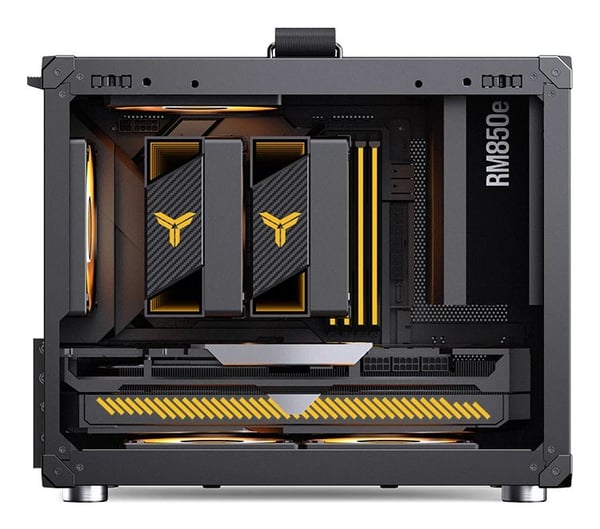 Jonsbo C6 MAX, Skrivbord, PC, Svart, ITX, micro ATX, Stål, Glas, 17 cm