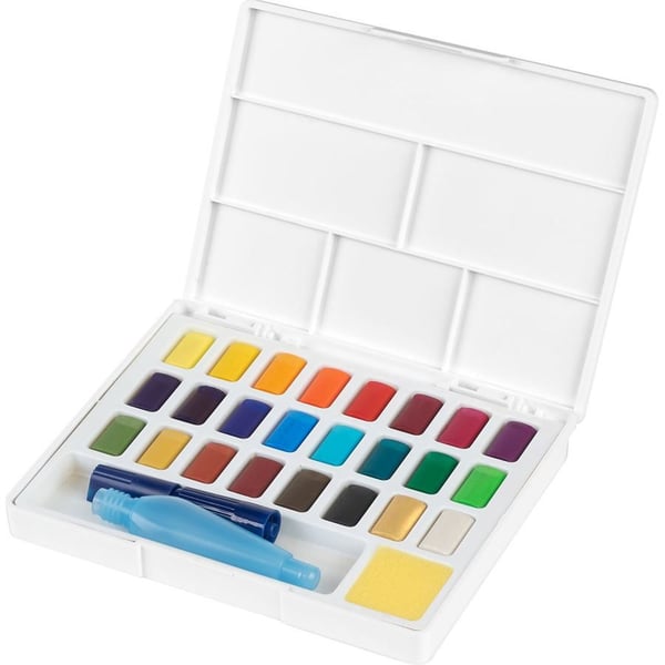Faber-Castell Creative Studio - Malingssett - 24-piece - vannfarge - 24 farger - assorterte farger