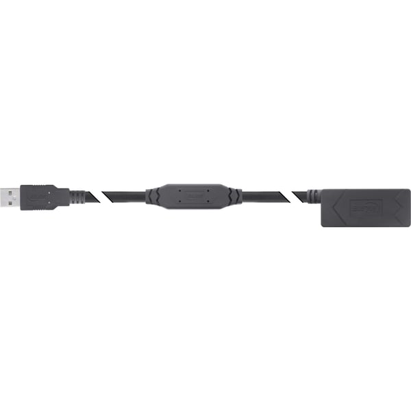 InLine 34617A, 12,5 m, USB A, USB A, USB 2.0, 0,48 Gbit/s, Svart