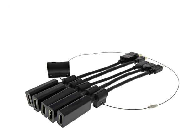 Deltaco HDMI-AR10 HDMI-adaptersett USB-C, DP, mDP, Mini, Micro, svart