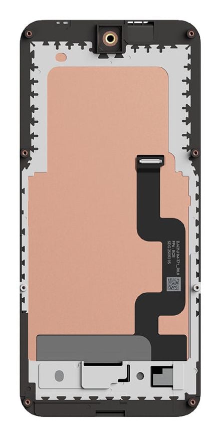 Fairphone F6DISP-1ZW-WW1, Näyttö, Fairphone, Fairphone 6, musta, 69,9 mm, 4,98 mm