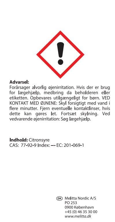 Melitta Bio Avkalking for helautomatiske kaffemaskiner
