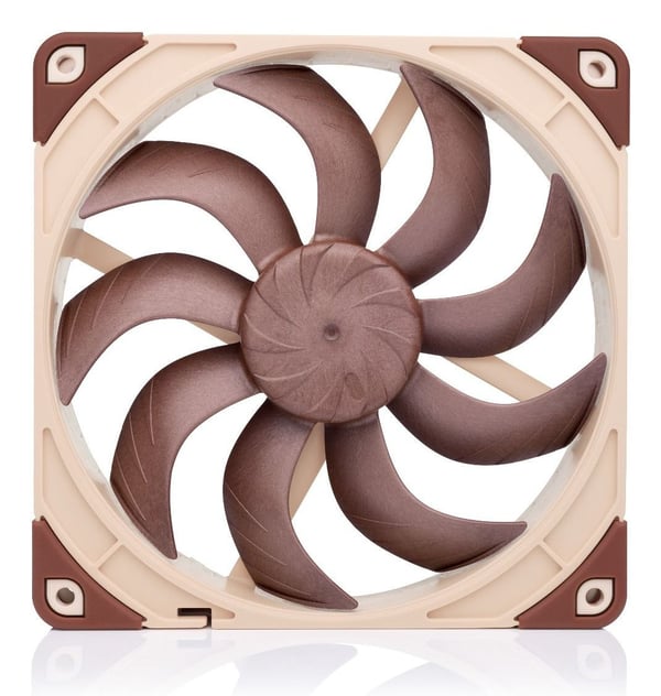 Noctua NF-A14X25 G2 LS-PWM, Ilmanjäähdytin, 14 cm, 800 rpm, 11.4 dB, 81.6 m³/h, Beige, Ruskea