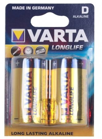 Varta Longlife 04120 - Batteri 2 x D - Alkalisk