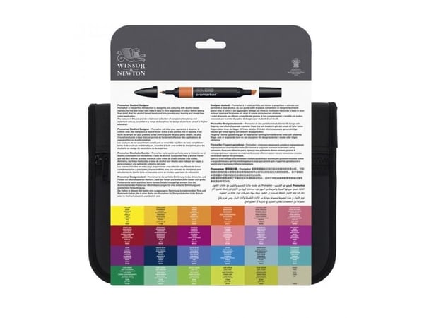 Winsor & Newton 884955043295, 24 stykker, Blå, Burgunder, Grønn, Khaki, Limefarget, Oransje, Rosa, Rød, Turkis, Assortert, Sort, Berry Red, Burgund...