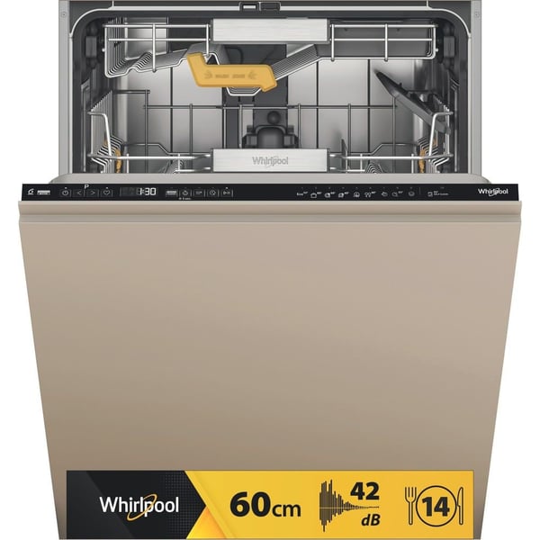 Whirlpool W8I HP42 L integroitava astianpesukone, 14 astiastoa, 60 cm, C