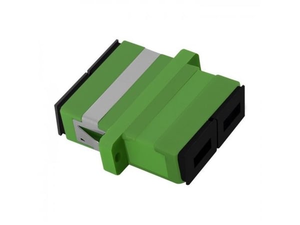 Qoltec Duplex - Kopplingsdon för nätverk - SC/APC enkelläge (hona) till SC/APC enkelläge (hona) - fiberoptisk